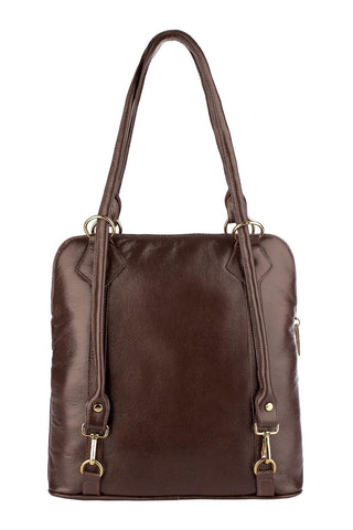 Bolsa mochila de couro liso Lívia - Enluaze - Bolsas, Mochilas e Acessórios em Couro Legítimo