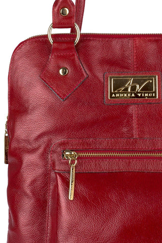 Bolsa mochila de couro liso Lívia - Enluaze - Bolsas, Mochilas e Acessórios em Couro Legítimo