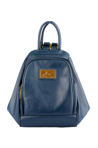 Mochila 3 em 1 de couro liso Sabrina - Enluaze - Bolsas, Mochilas e Acessórios em Couro Legítimo