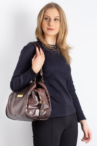 Bolsa de ombro em couro liso Simone - Enluaze - Bolsas, Mochilas e Acessórios em Couro Legítimo