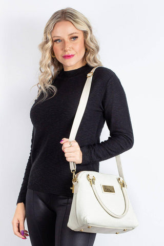 Bolsa baú de couro croco Donna - Enluaze - Bolsas, Mochilas e Acessórios em Couro Legítimo