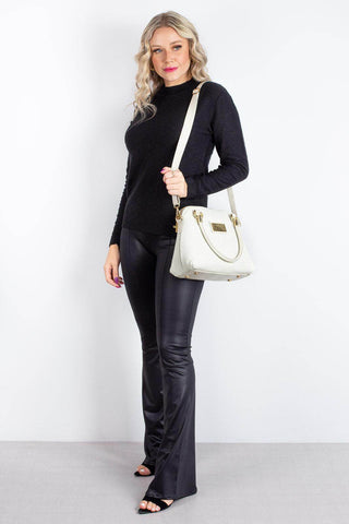 Bolsa baú de couro croco Donna - Enluaze - Bolsas, Mochilas e Acessórios em Couro Legítimo