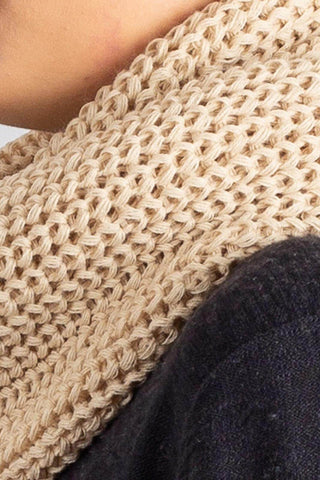 Gola cachecol fechado infinito feminino de tricô 60017 - Enluaze - Vestuário e Acessórios em Couro Legítimo