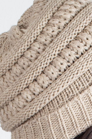 Gorro de tricô inverno feminino 60018 - Enluaze - Vestuário e Acessórios em Couro Legítimo