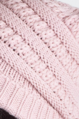 Gorro de tricô inverno feminino 60018 - Enluaze - Vestuário e Acessórios em Couro Legítimo