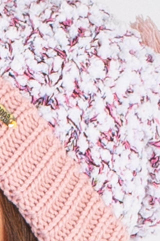 Gorro feminino de tricô inverno com pompom 60020 - Enluaze - Vestuário e Acessórios em Couro Legítimo