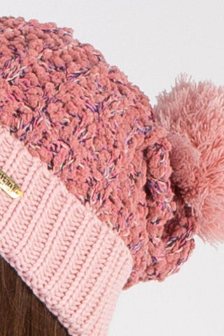 Gorro feminino de tricô inverno com pompom 60020 - Enluaze - Vestuário e Acessórios em Couro Legítimo