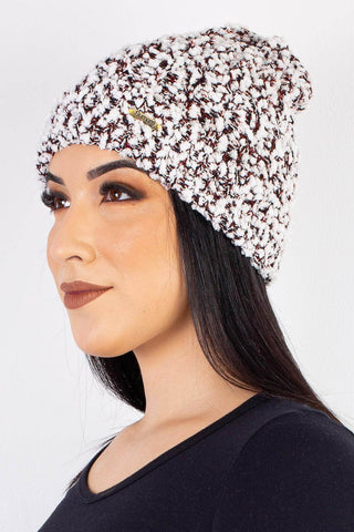 Gorro de tricô inverno feminino 60021 - Enluaze - Vestuário e Acessórios em Couro Legítimo