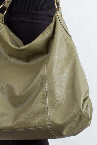 Bolsa saco grande de couro liso Cris - Enluaze - Bolsas, Mochilas e Acessórios em Couro Legítimo