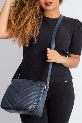Bolsa de couro liso tiracolo Anita - Enluaze - Bolsas, Mochilas e Acessórios em Couro Legítimo