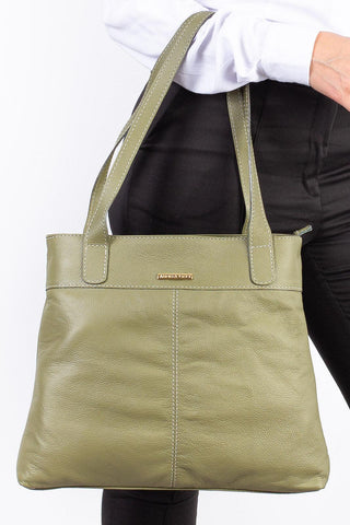 Bolsa de couro liso Abigail - Enluaze - Bolsas, Mochilas e Acessórios em Couro Legítimo