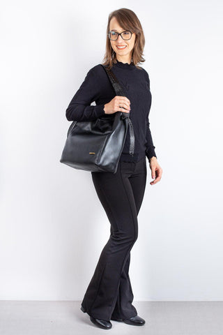 Bolsa sacola de ombro em couro croco Mara - Enluaze - Bolsas, Mochilas e Acessórios em Couro Legítimo