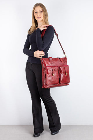 Bolsa/Pasta para notebook de couro liso Jaque - Enluaze - Bolsas, Mochilas e Acessórios em Couro Legítimo