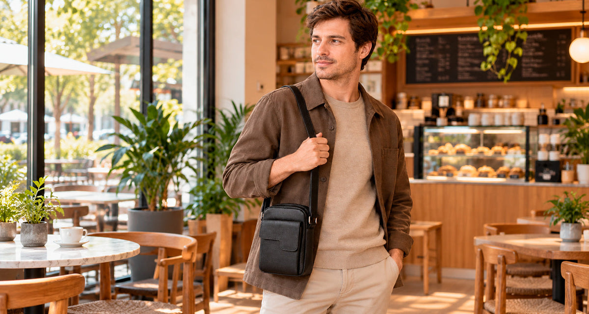 Bolsa masculina de couro: tipos, como escolher e como usar