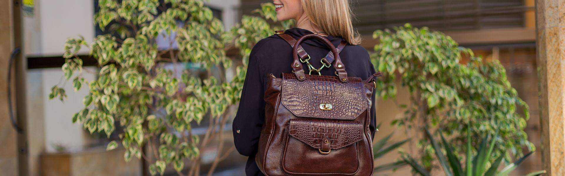 Bolsas Mochila Femininas - Enluaze - Acessórios em Couro