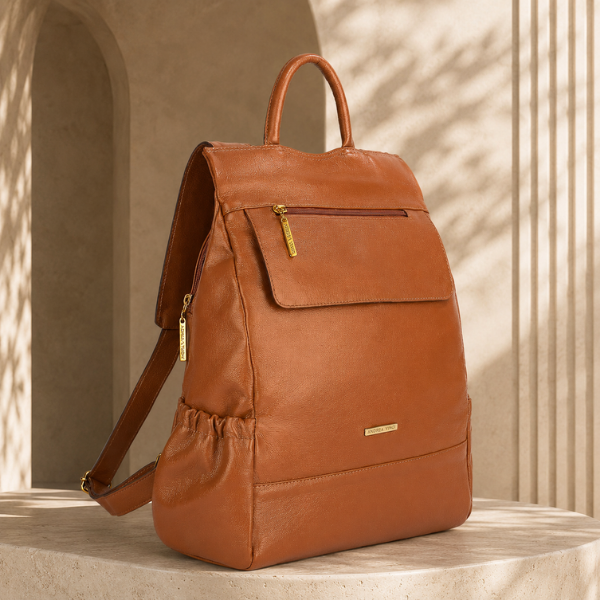 Mochilas Antifurto Femininas de couro legítimo