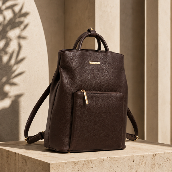 Mochilas Casuais Femininas de couro legítimo