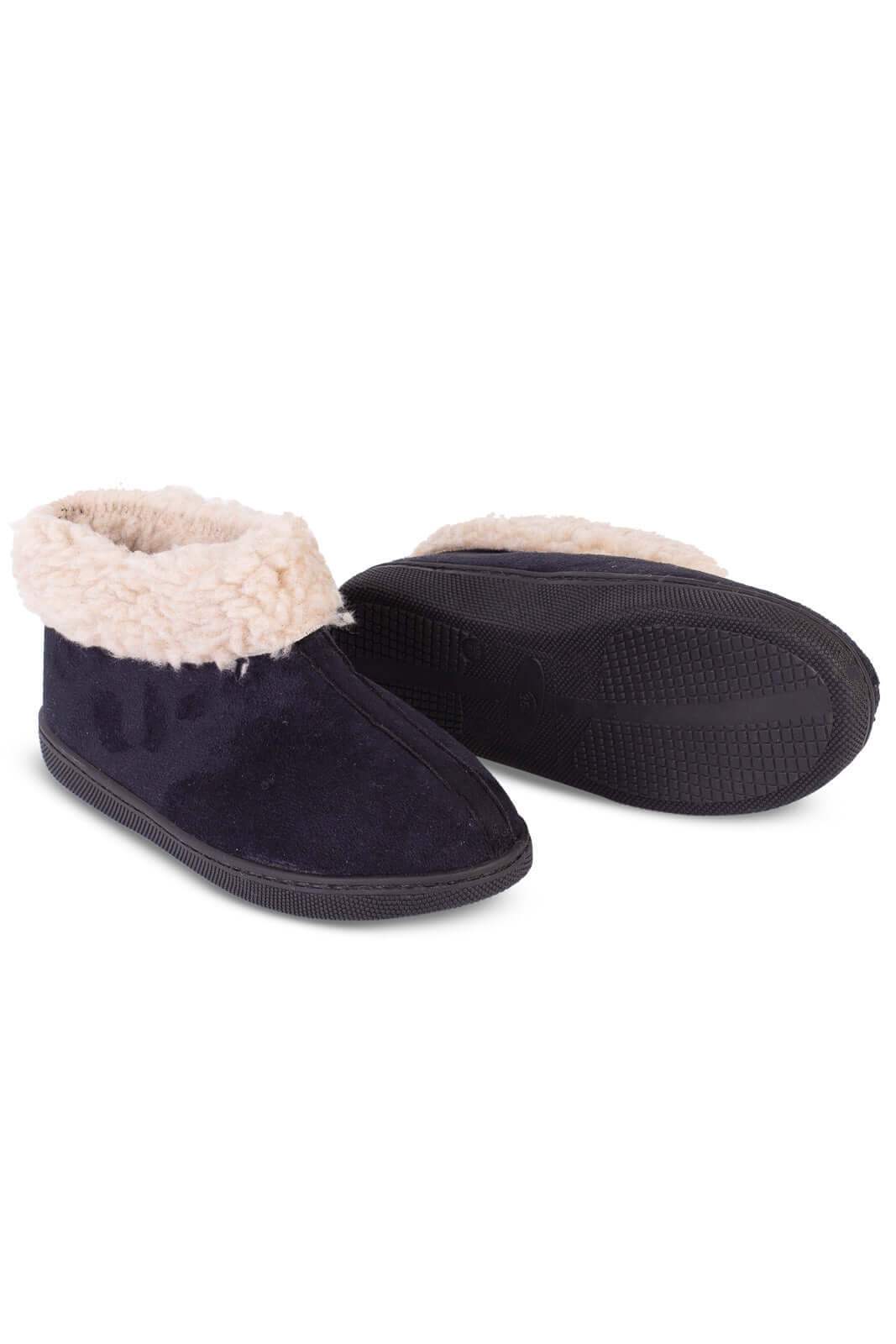 Pantufa unissex forrada em pelo e sola antiderrapante 01 - Enluaze