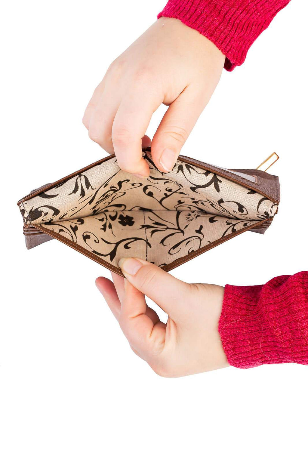 Carteira feminina de couro liso Cléo 9,5x19cm - Enluaze