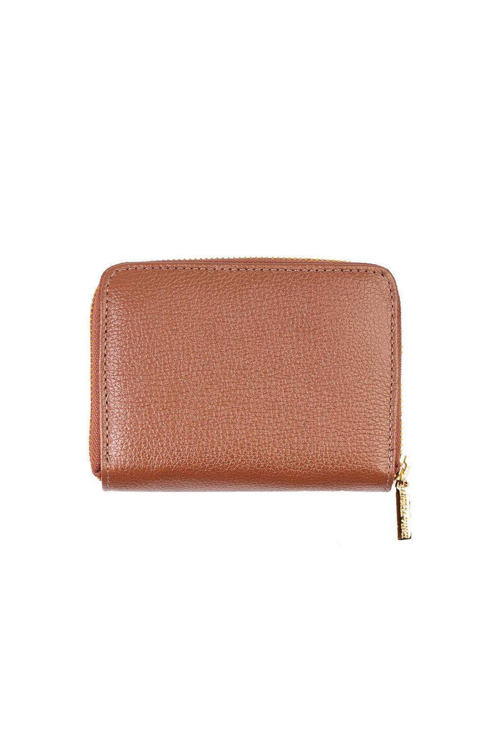 Carteira feminina de couro liso Lolla 10x13cm - Enluaze