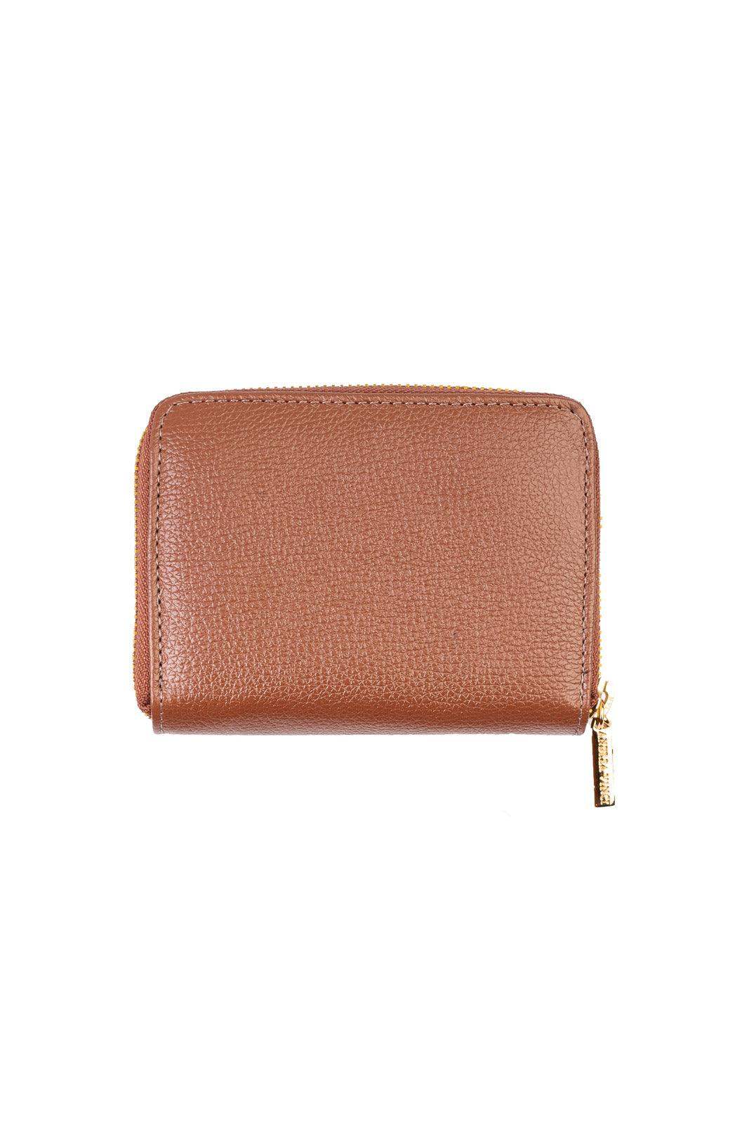 Carteira feminina de couro liso Lolla 10x13cm - Enluaze