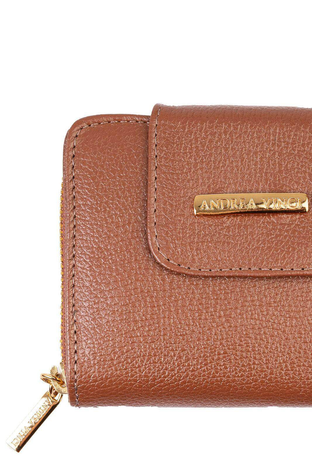 Carteira feminina de couro liso Lolla 10x13cm - Enluaze