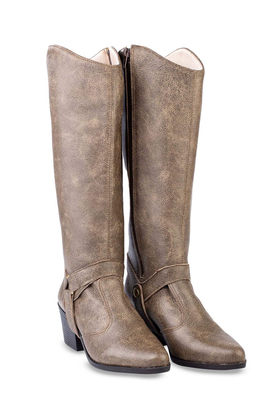 Bota de couro 2 em 1 montaria 003 - Enluaze