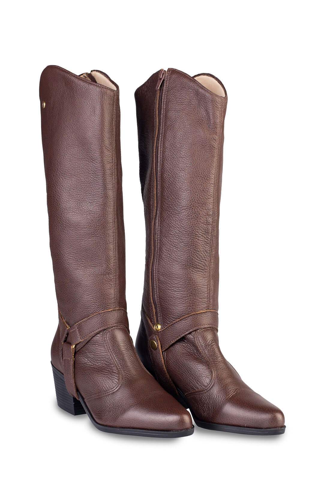 Bota de couro 2 em 1 montaria 003 - Enluaze