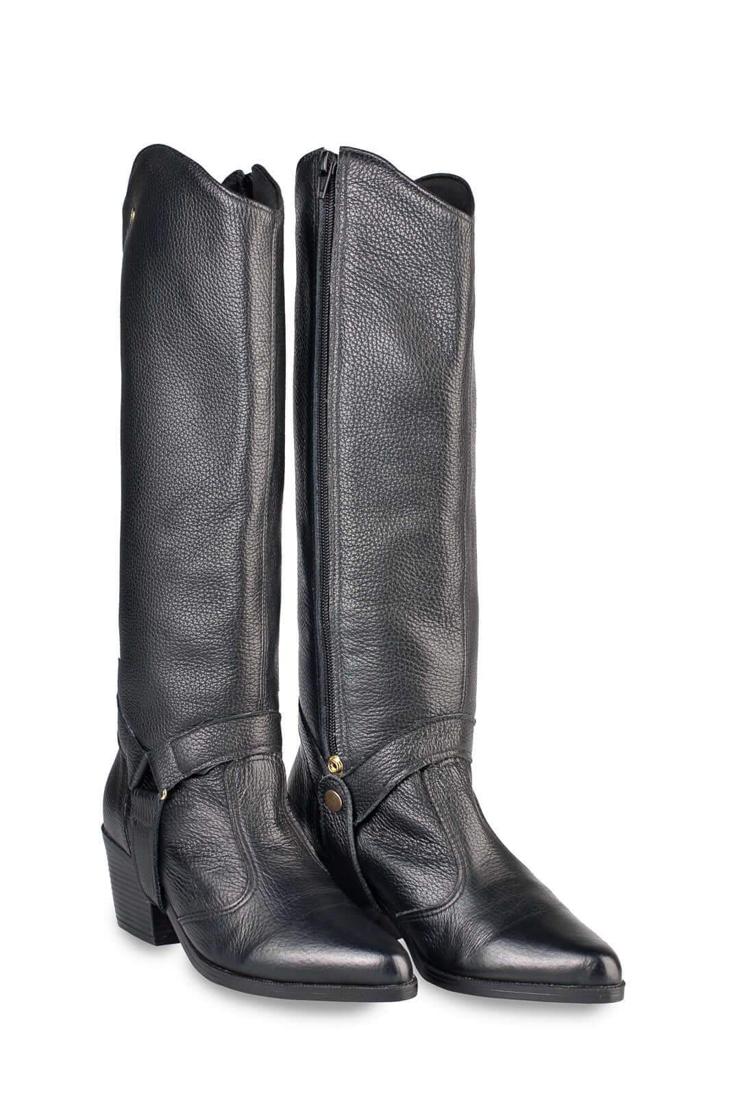 Bota de couro 2 em 1 montaria 003 - Enluaze