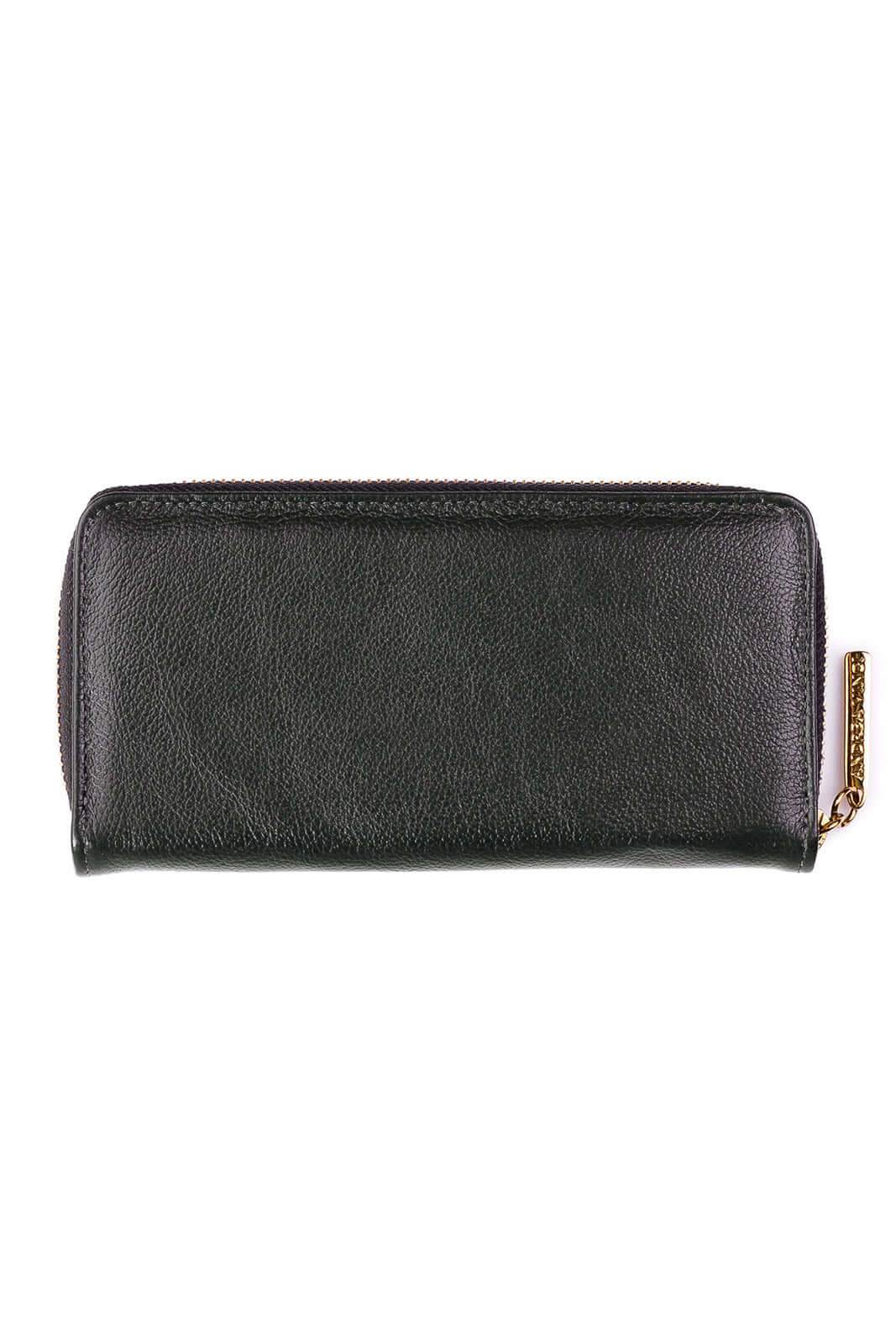 Carteira feminina de couro liso Bonny 10x19cm - Enluaze