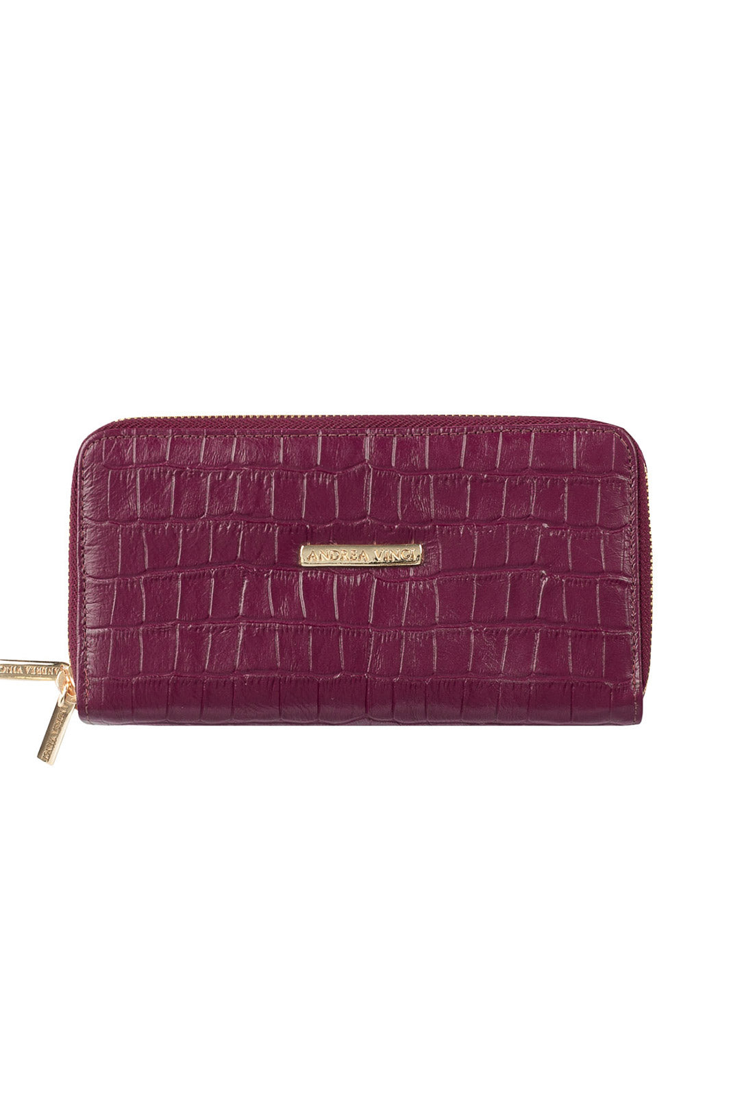 Carteira feminina de couro croco Tinna 10x19cm — Enluaze, foto 31