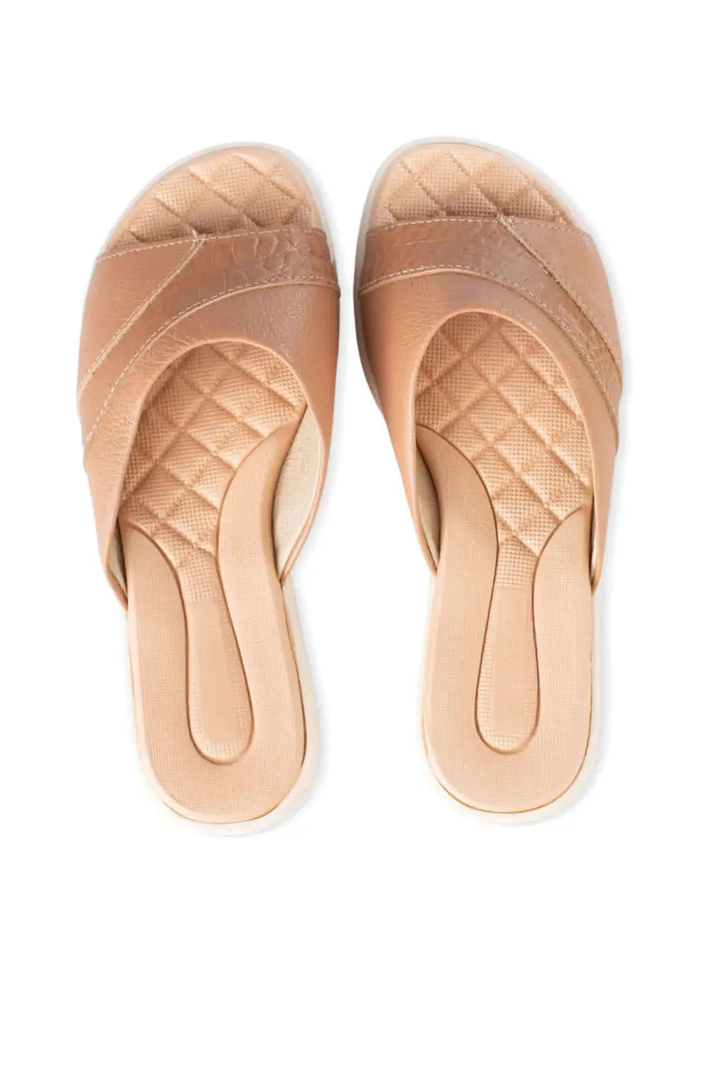 Rasteirinha casual conforto em couro Selene - Enluaze