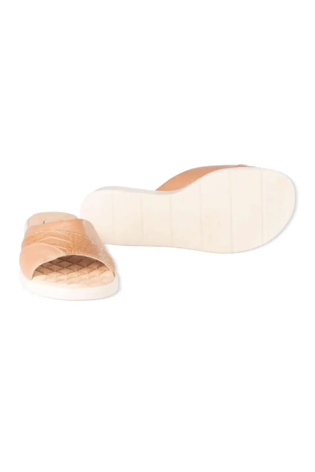 Rasteirinha casual conforto em couro Selene - Enluaze