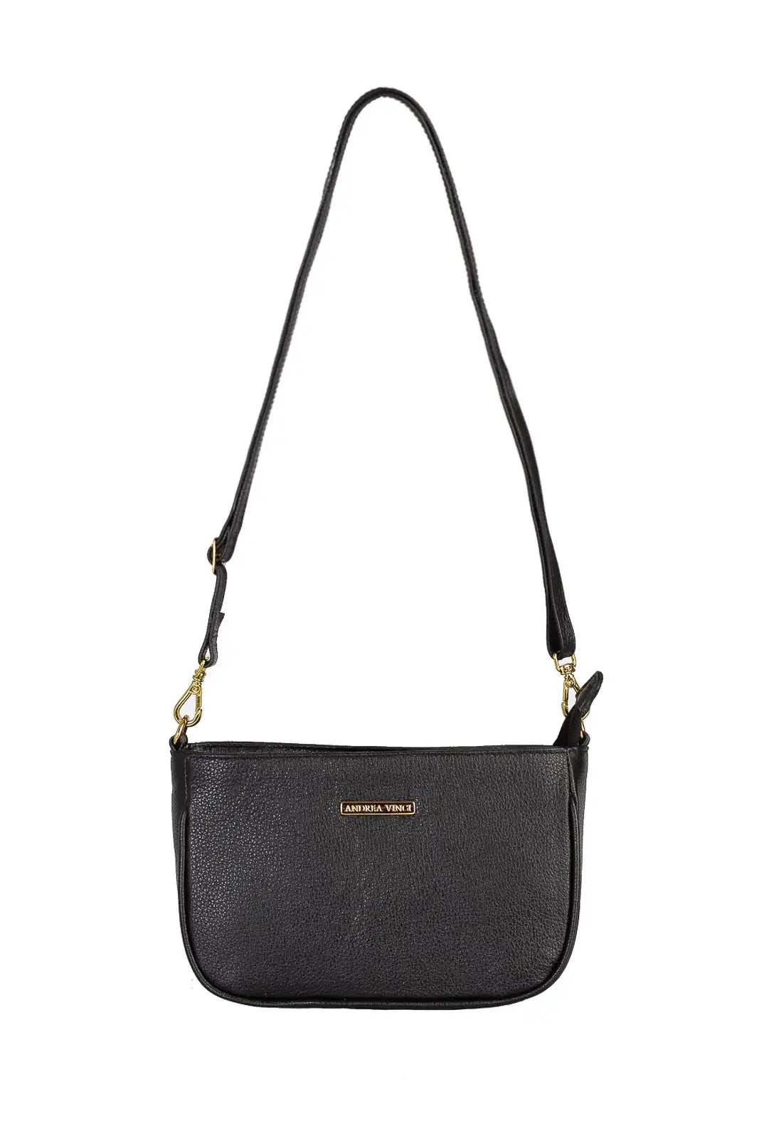 Bolsa tiracolo pequena de couro liso Iria - Enluaze