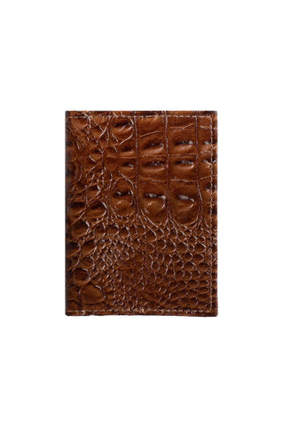 Porta cartões de couro croco Andréia 7,5x10cm - Enluaze - Bolsas e Mochilas em Couro Legítimo - Andrea Vinci