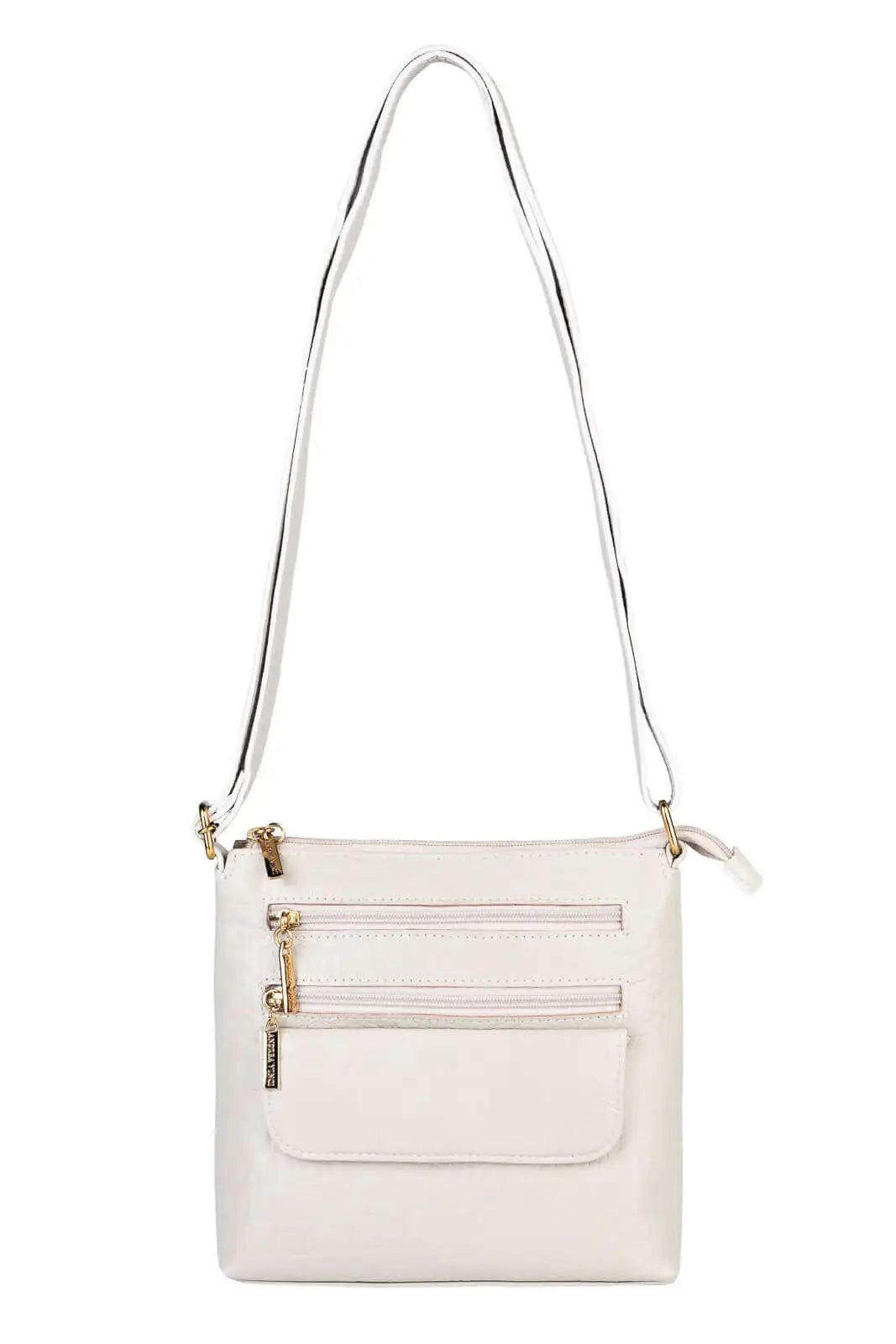 Bolsa transversal de couro croco Maura - Enluaze