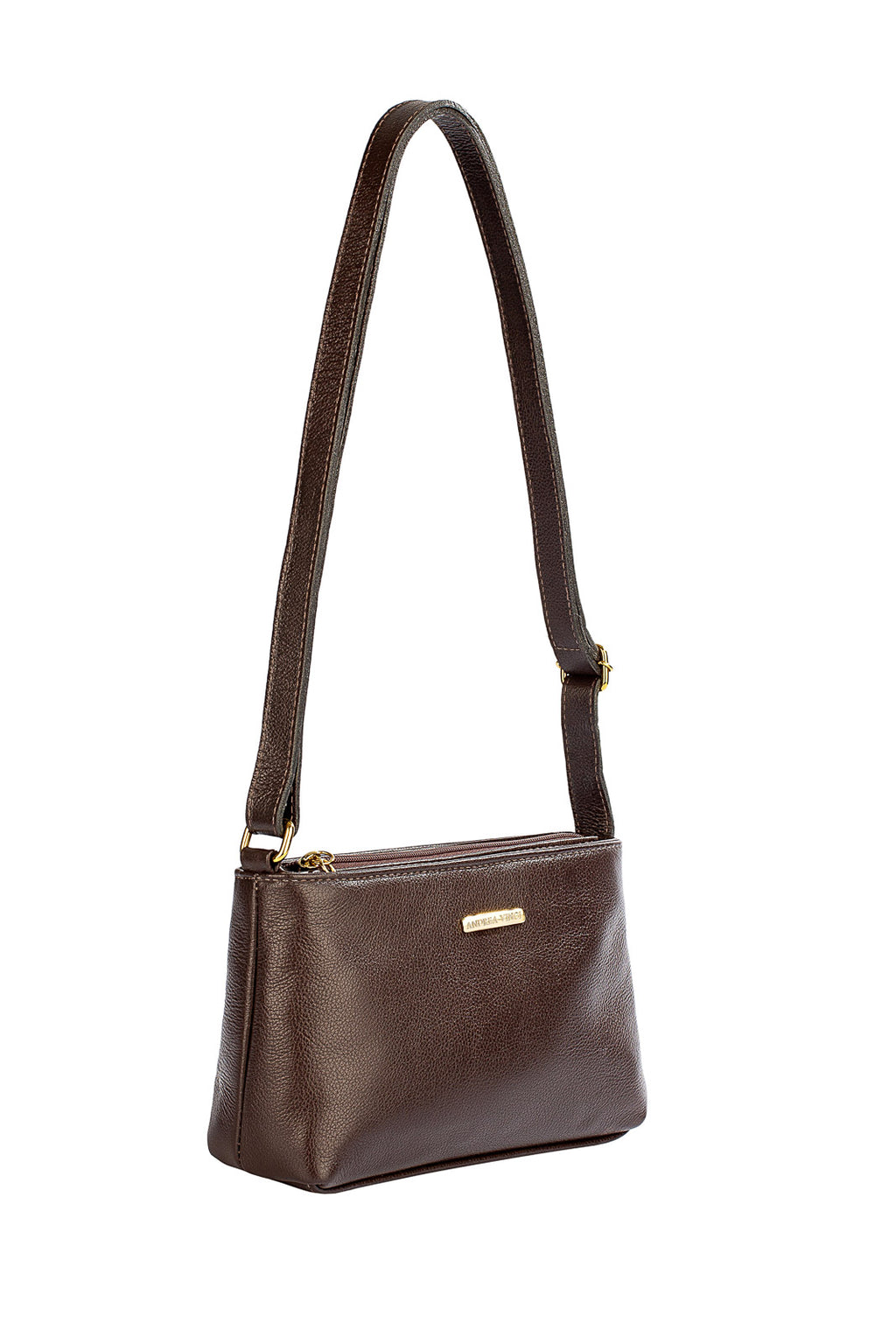 Bolsa pequena transversal de couro liso Iris — Enluaze, foto 34