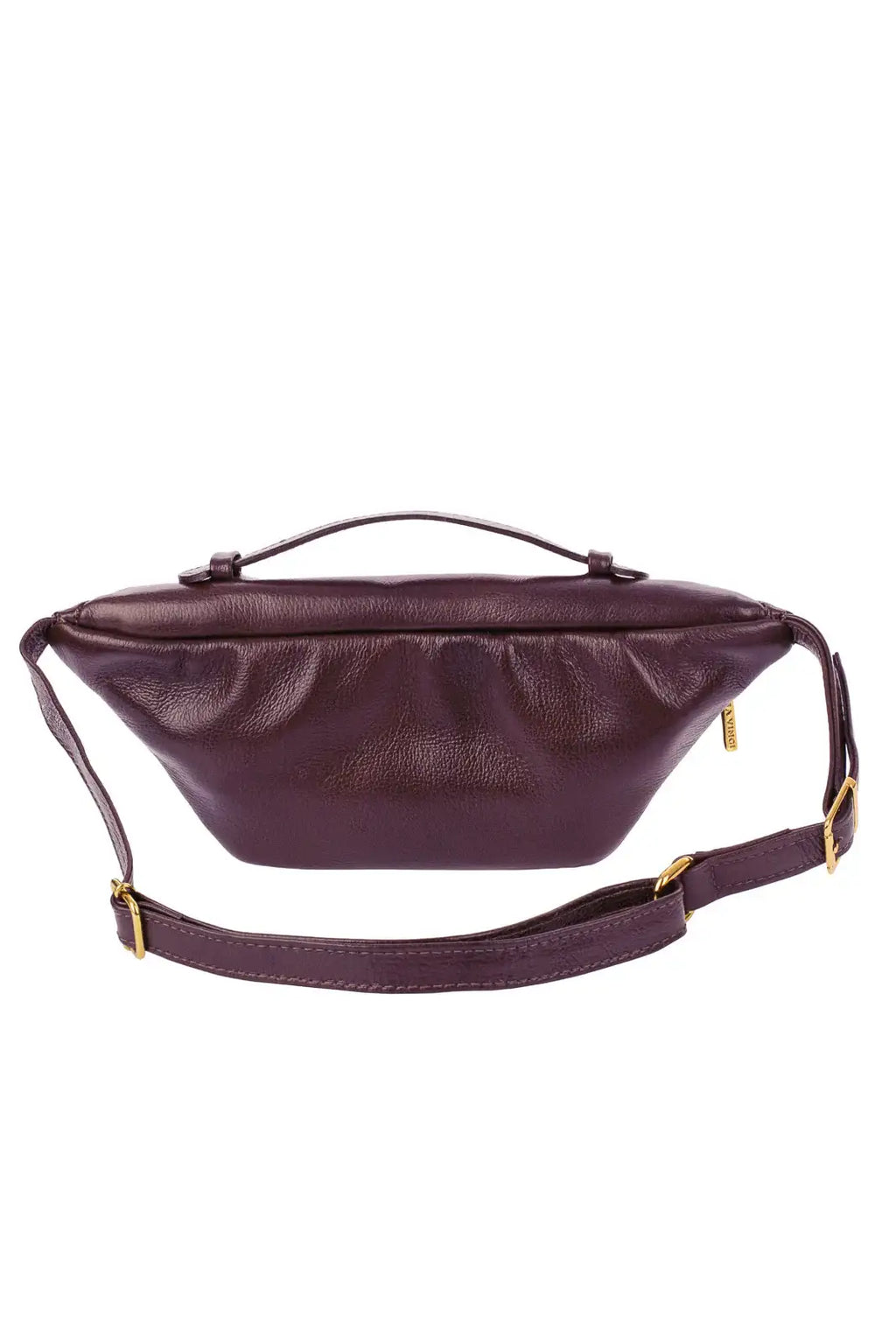 Pochete feminina de couro croco Dália - Enluaze