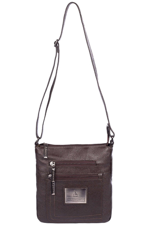 Bolsa de couro tiracolo Clovis - Enluaze