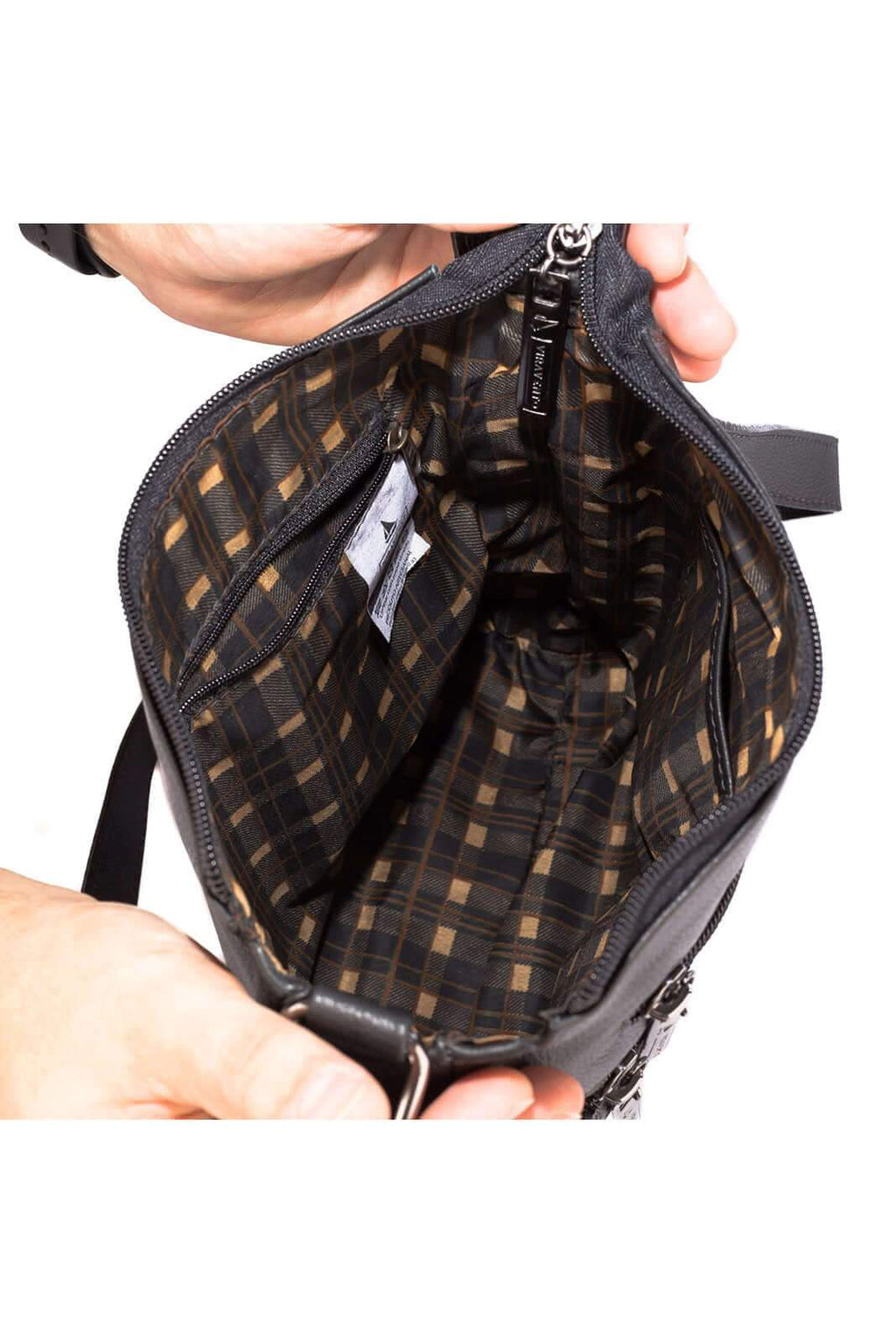 Bolsa de couro tiracolo Clovis - Enluaze