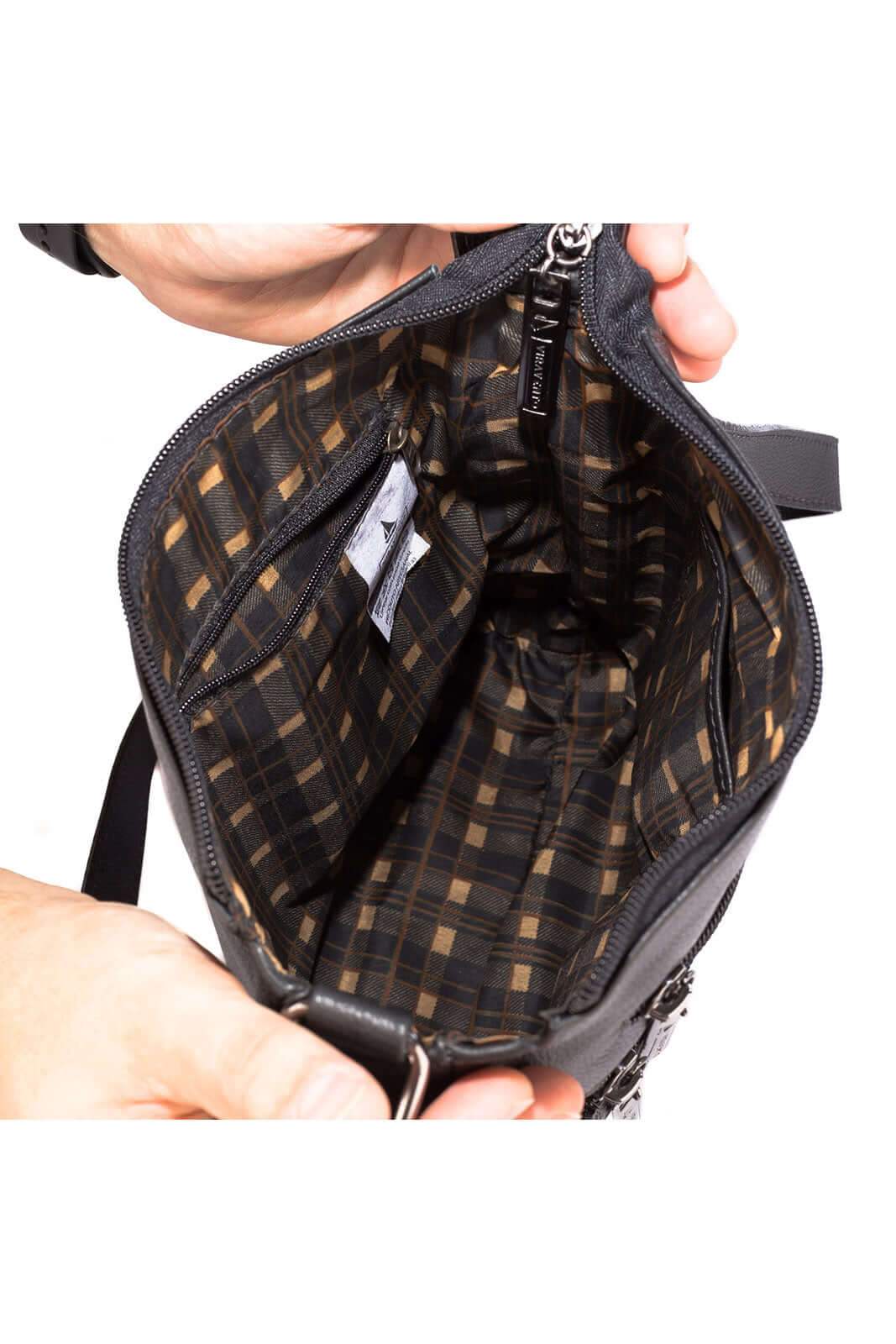 Bolsa de couro tiracolo Clovis - Enluaze