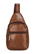 Mini mochila transversal de couro Jeff — Enluaze, foto 15