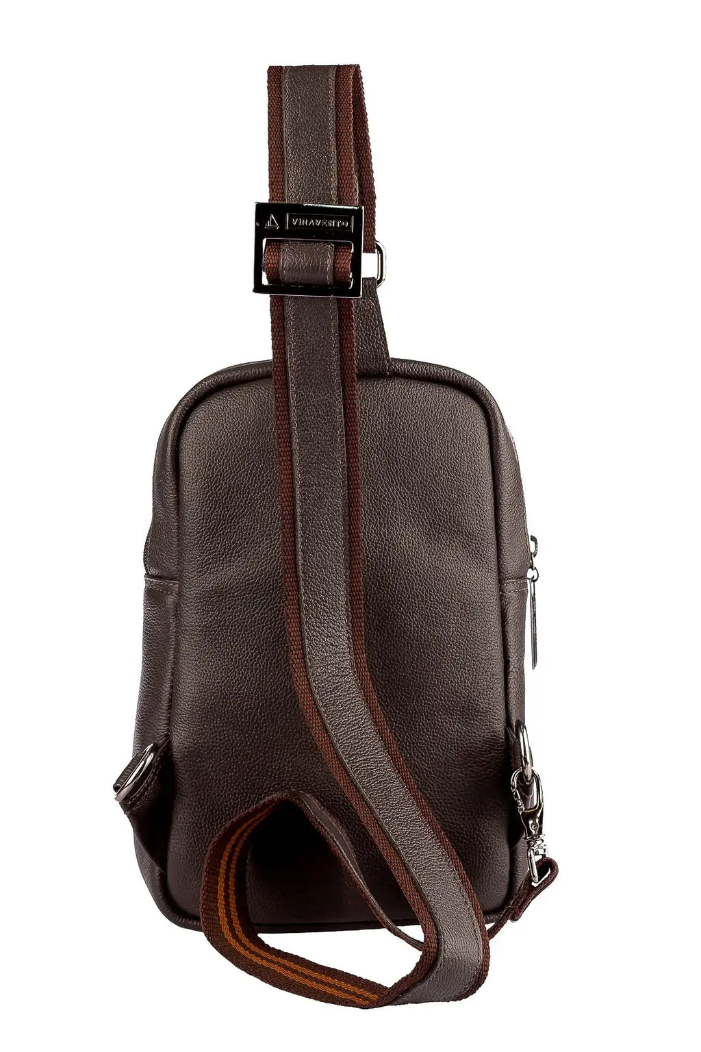 Mini mochila transversal de couro Eric - Enluaze