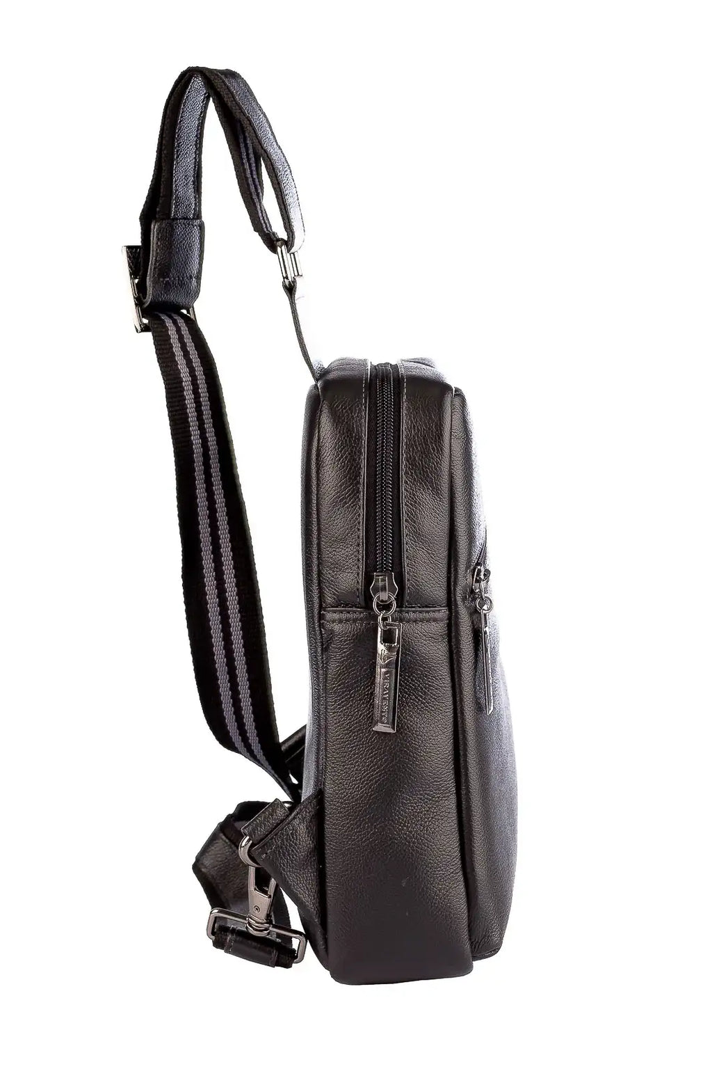 Mini mochila transversal de couro Eric - Enluaze