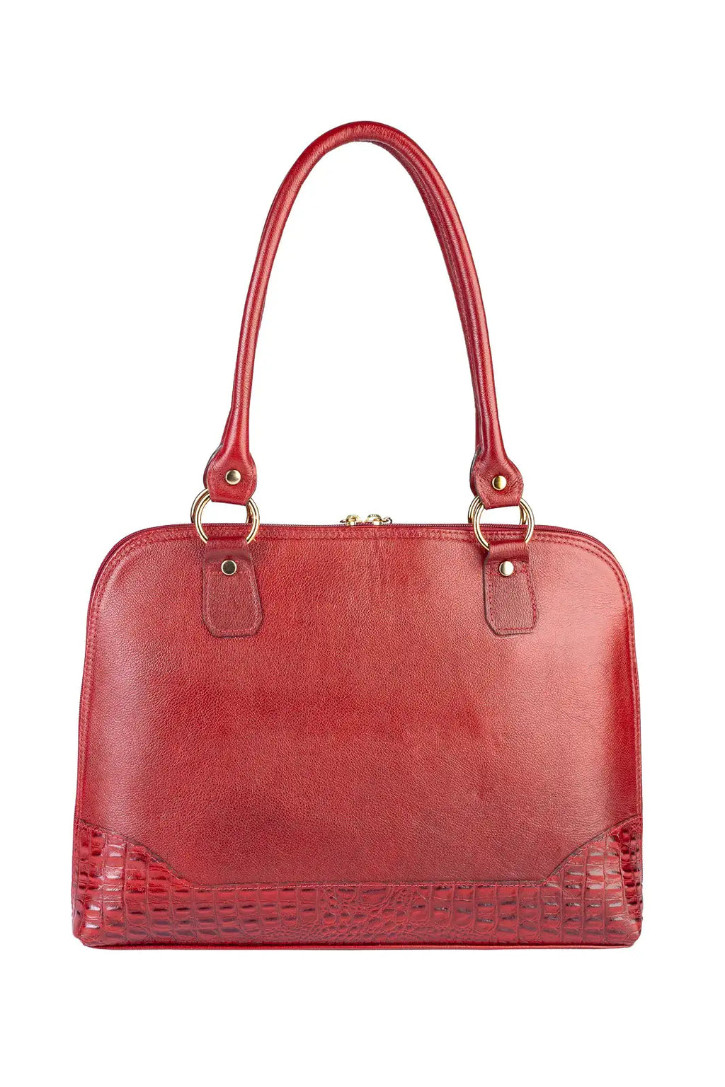 Pasta feminina executiva em couro liso Isabel - Enluaze