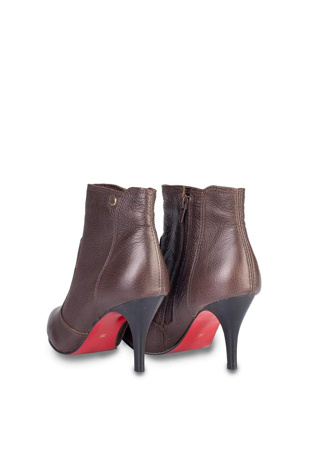Bota de couro 2 em 1 salto fino 040 - Enluaze