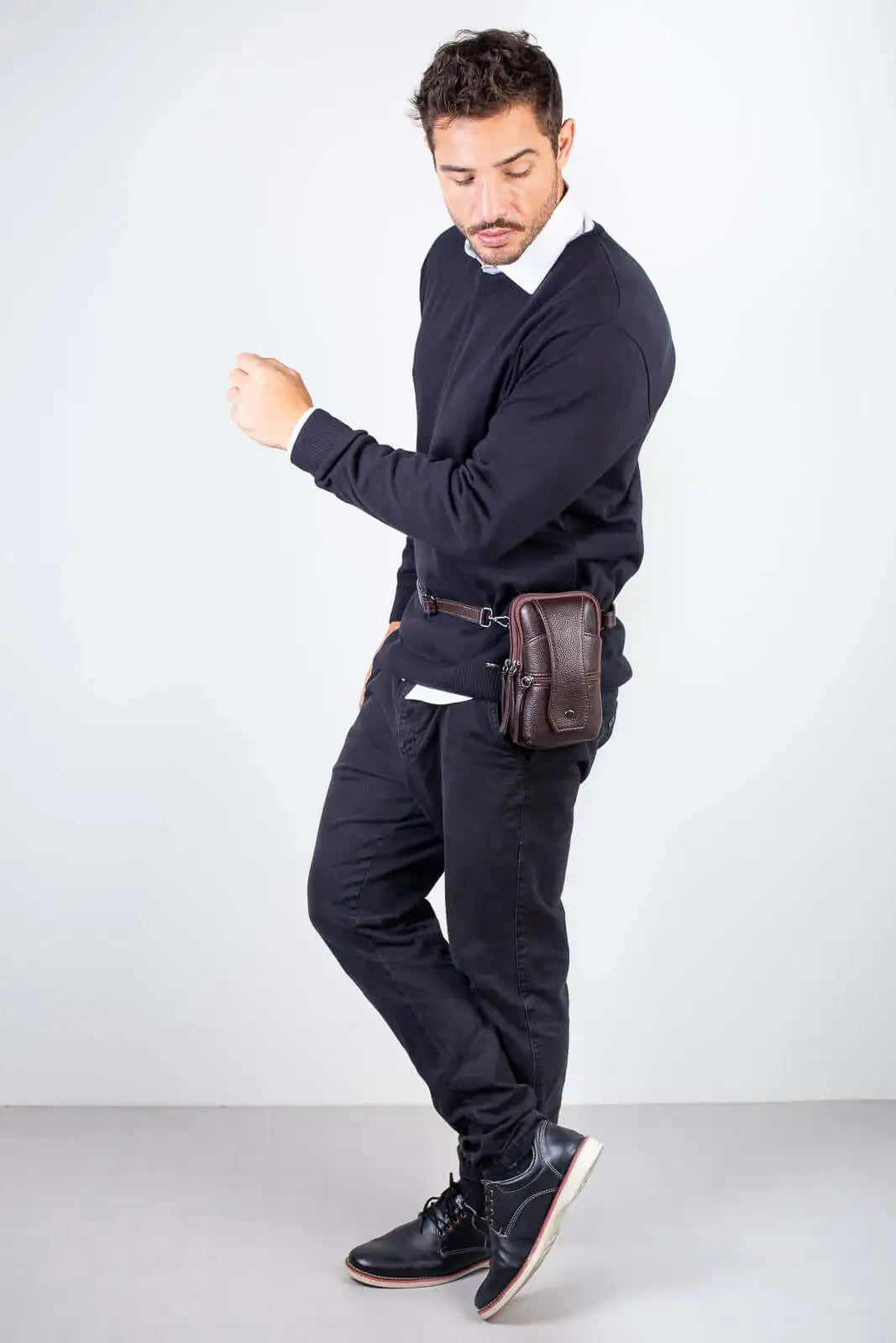 Bolsa shoulder bag pochete 2 em 1 de couro Vinni - Enluaze