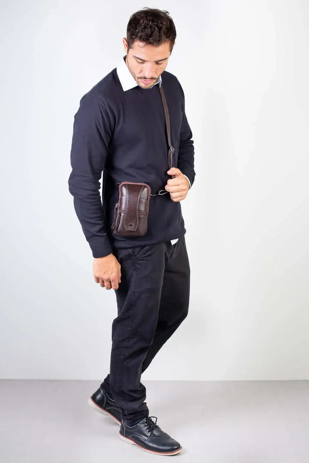 Bolsa shoulder bag pochete 2 em 1 de couro Vinni - Enluaze