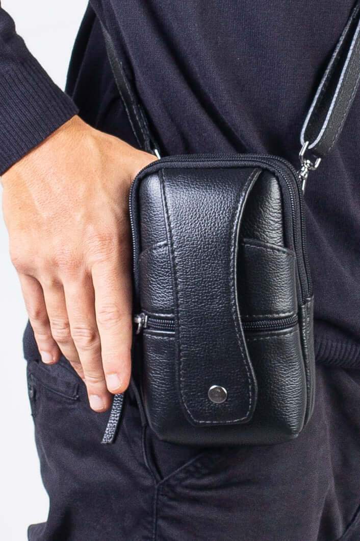 Bolsa shoulder bag pochete 2 em 1 de couro Vinni - Enluaze