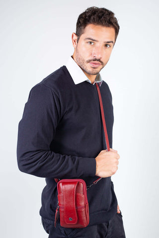 Shoulder bag 2 em 1 de couro Vinni